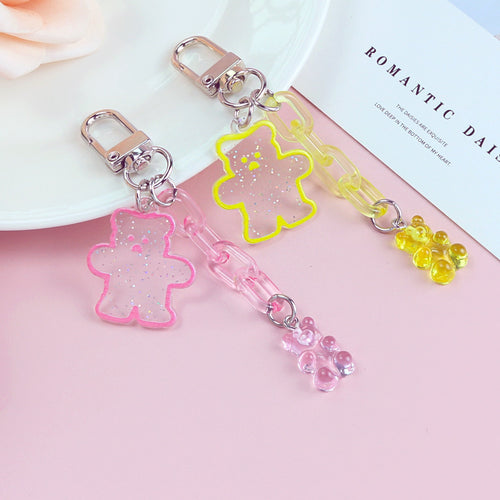 Acrylic Bear Keychain