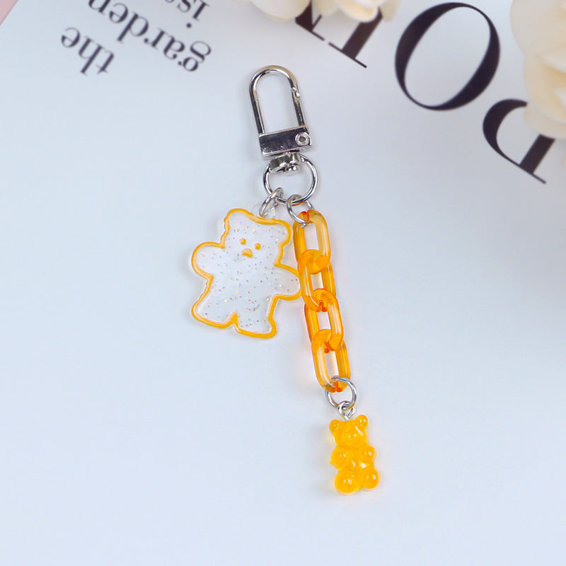 Acrylic Bear Keychain