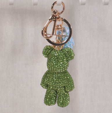 Diamond Cartoon Bear Keychain