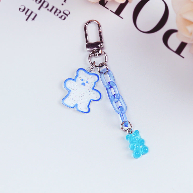 Acrylic Bear Keychain
