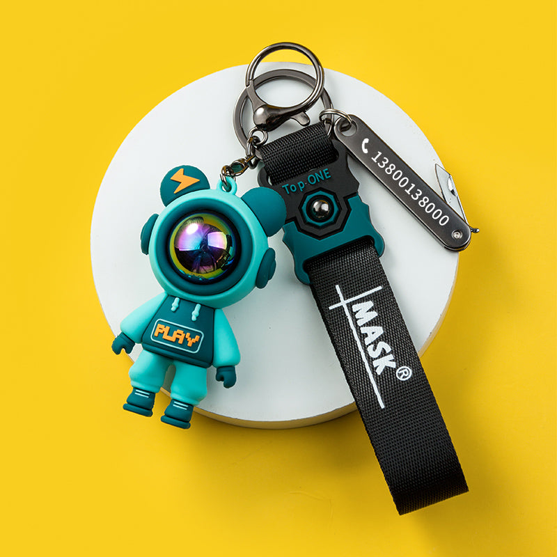 Lightning Bear Keychain