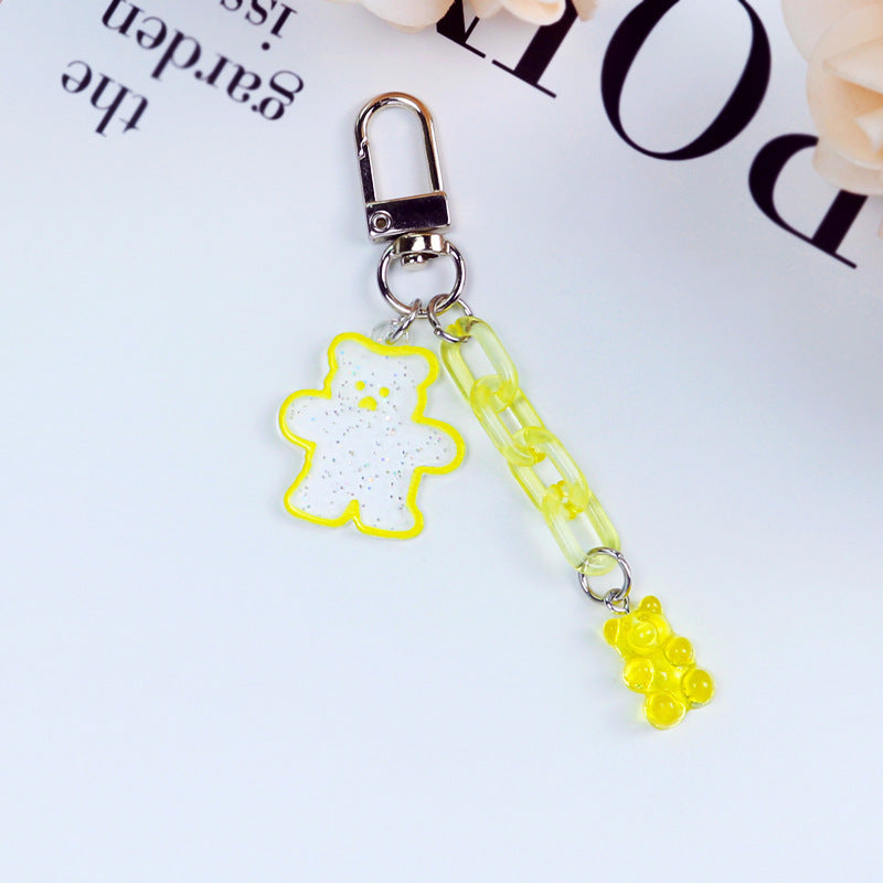 Acrylic Bear Keychain