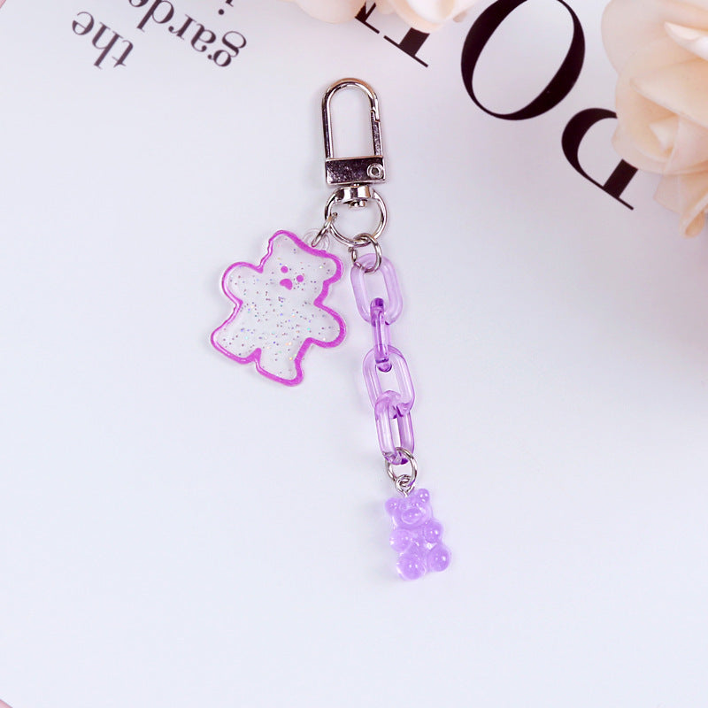 Acrylic Bear Keychain