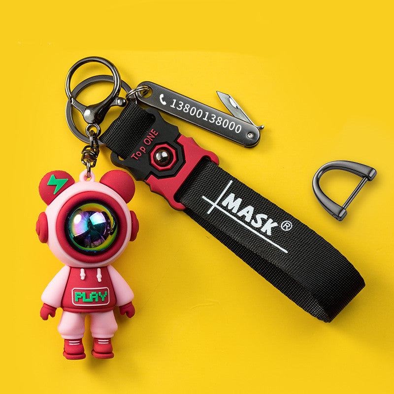 Lightning Bear Keychain