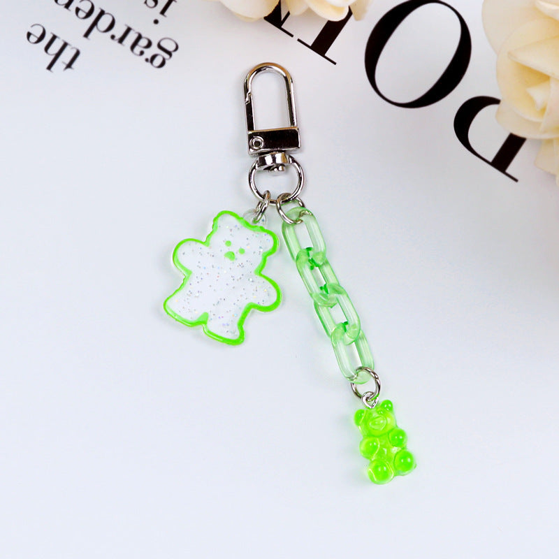 Acrylic Bear Keychain