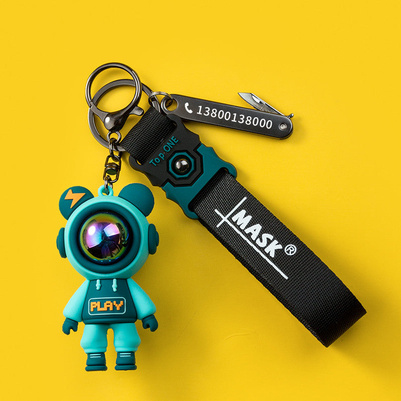 Lightning Bear Keychain